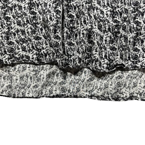 Faded Glory Abstract Print Blouse Top Raglan Style 3/4 Sleeves Black White 3X - Picture 4 of 11